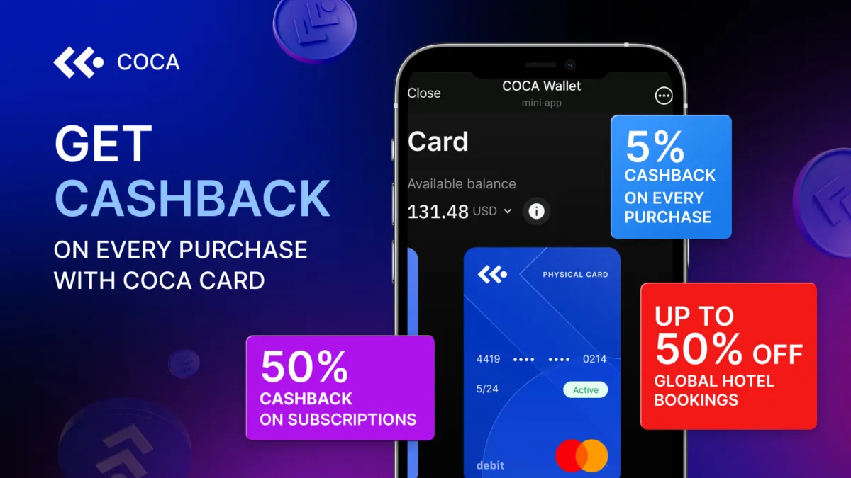 Coca Wallet Crypto Card – Earn for Every Action